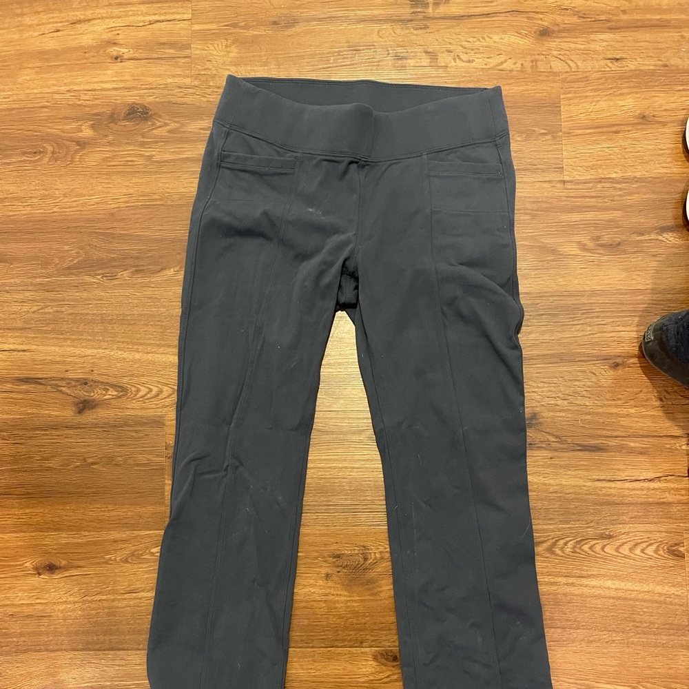 Full length, Athleta grey yoga pants, medium